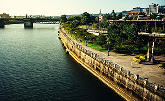 Riverfront bike trail